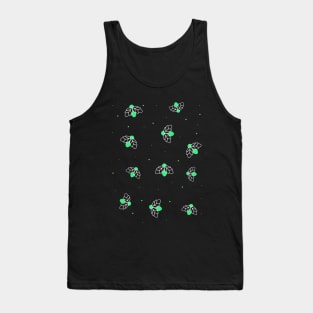 Neon Green Fireflies Tank Top